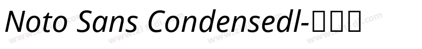Noto Sans Condensedl字体转换